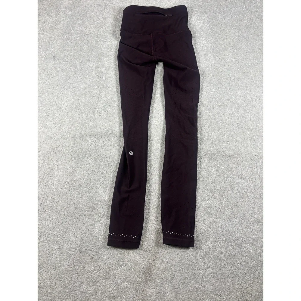 Lululemon Women's In Focus Run‎ Tight Sense Knit LW5CU9S burgundy 2